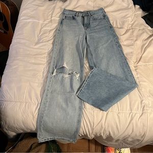 American Eagle High Rise Wide Leg Jeans